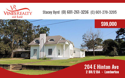 Historical Home In Lumberton, MS For Sale