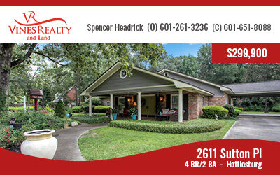 Large Home With 2.93 Acres (mol) in Hattiesburg