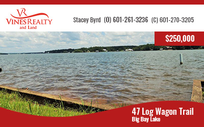 Waterfront Lot in Big Bay Lake For Sale